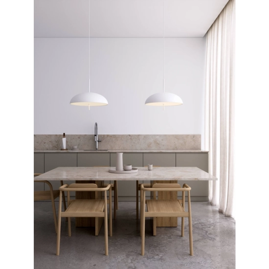 kinkiecik.pl Biała lampa wisząca Versale - DFTP, metalowa 2220053001 Nordlux