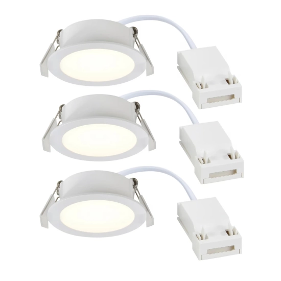 Zestaw 3x Białe spoty sufitowe Olea 3 Nordlux, 3x4.4W LED, IP65 2510400101 Nordlux