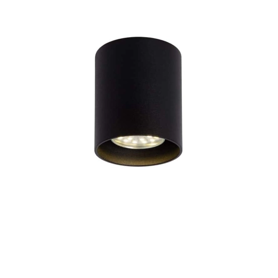 BODI spot sufitowy Ø 8 cm GU10 czarny 09100/01/30 Lucide - zdjęcie produktu