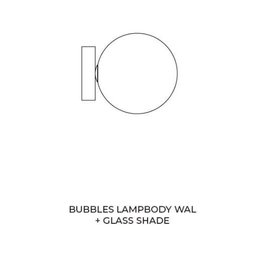 Baza BUBBLES LAMPBODY WALL 1 AZ5881 czarny AZZARDO