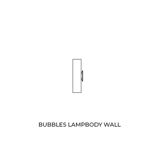 Baza BUBBLES LAMPBODY WALL 1 AZ5881 czarny AZZARDO