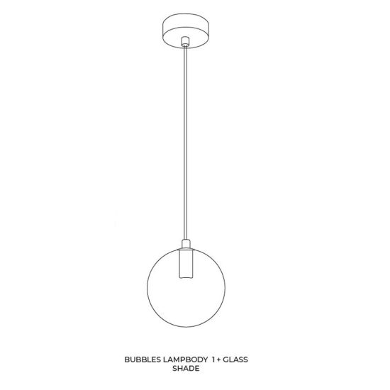 Baza BUBBLES LAMPBODY 1 AZ5953 biały AZZARDO