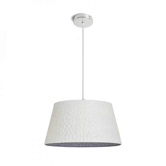 kinkiecik.pl BUCKY 40 wisząca biała/szara metal 230V E27 28W R13360 Rendl light studio