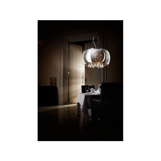 Plafon Szklany Chromowany BURN AZ0699 AZZARDO