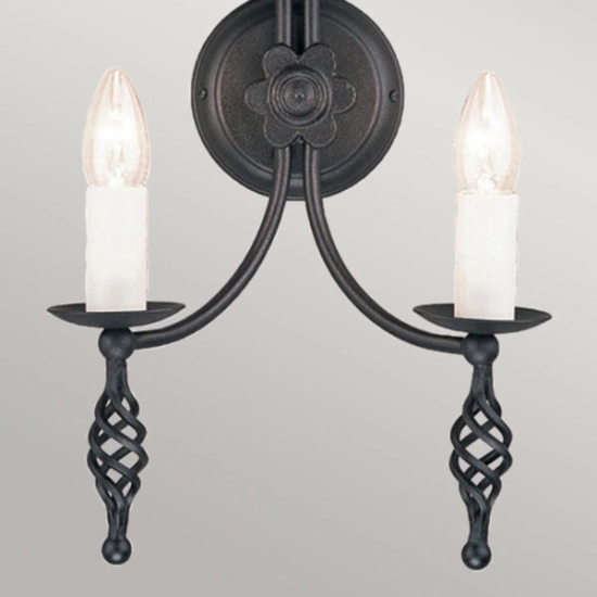 Kinkiet Belfry – 2 źródła światła BY2-BLACK Elstead Lighting