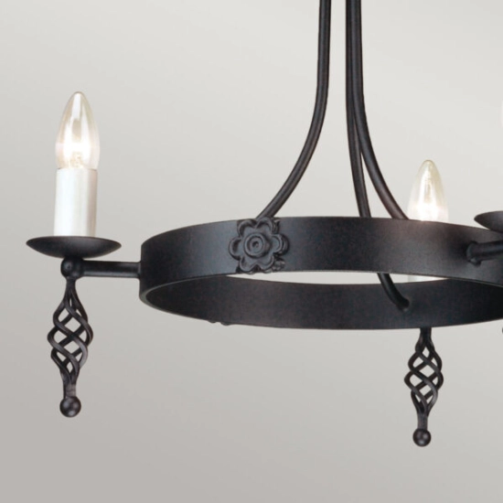 Żyrandol Belfry – 3 źródła światła BY3-BLACK Elstead Lighting