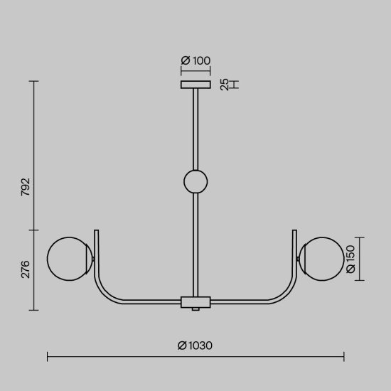 Lampa wisząca Rendez-vous MOD109PL-08BS Maytoni - zdjęcie dodatkowe 6