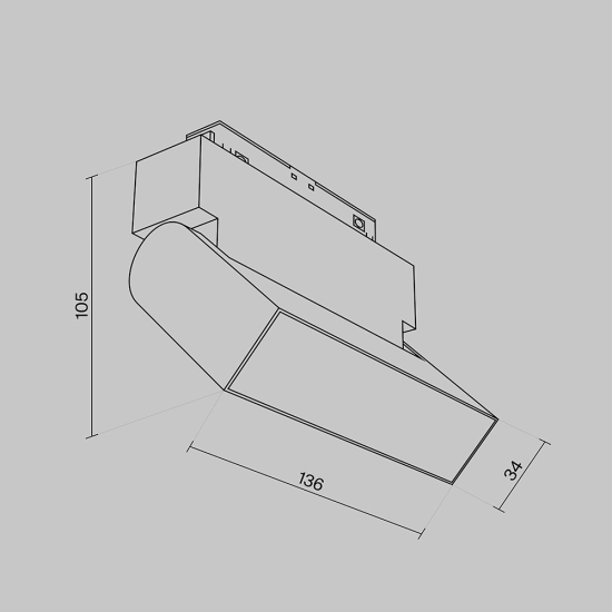 Lampa szynowa Basis Rot S35 3000K 10W 120° TR013-2-10W3K-B Maytoni - zdjęcie dodatkowe 5