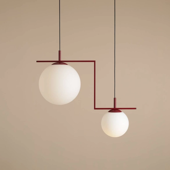 LAMPA WISZĄCA ZAC 2 RED WINE MATTE 1038H15_2 Aldex - zdjęcie produktu