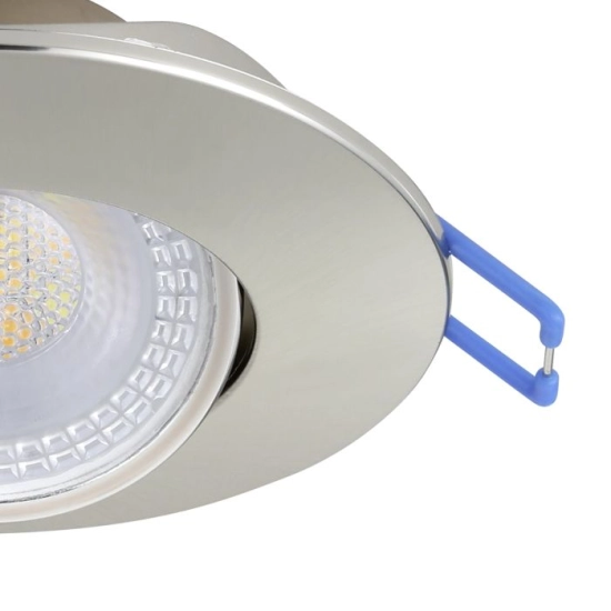 GEDREZ Oprawa do zabudowy zestaw 10XLED-CCT Ø90 Nikiel mat 300196 EGLO