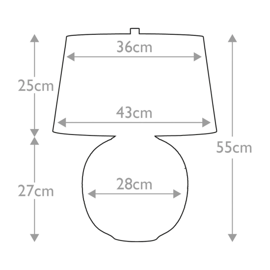 Lampa stołowa Caesar – 1 źródło światła – Srebrna CAESAR-TL-SIL Elstead Lighting