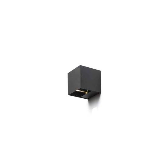 CARRE ścienna antracyt 230V LED 2x3W IP54 3000K R12557 Rendl light studio