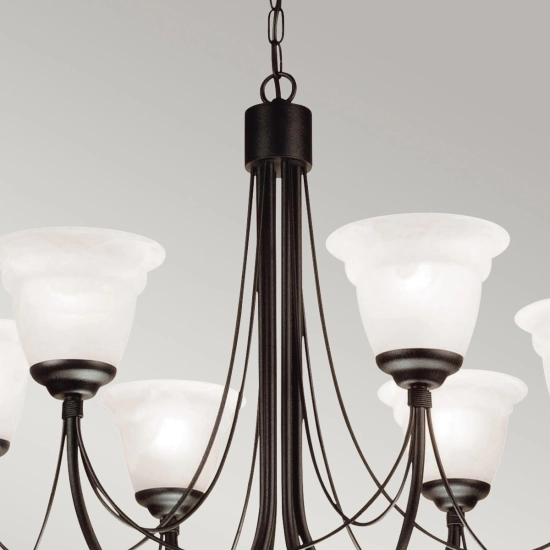 Żyrandol Carisbrooke – 6 źródeł światła CB6-BLACK Elstead Lighting