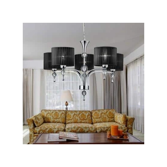 Lampa wisząca Impress 5 AZ0499 Black AZZARDO
