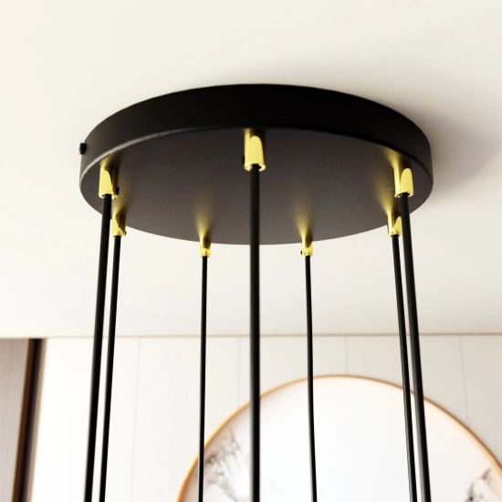 Lampa wisząca SELTER 7 PREMIUM GOLD 1332/7PREM EMIBIG Lighting