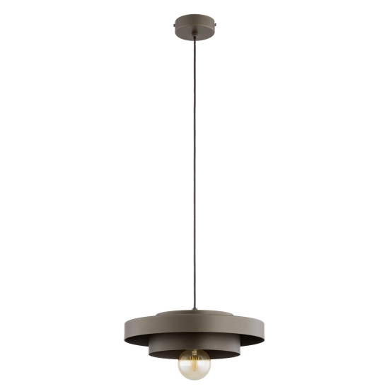 Lampa wisząca Ceroti 1xE27 brązowa 61619 ALFA