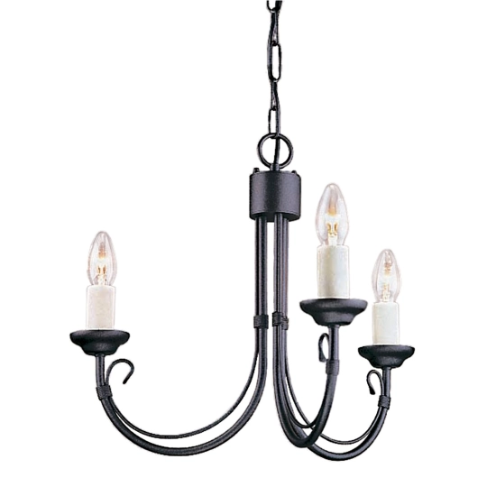 Żyrandol Chartwell – 3 źródła światła CH3-BLACK Elstead Lighting