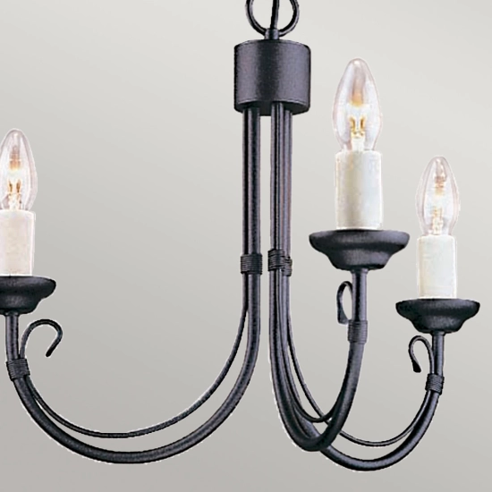 Żyrandol Chartwell – 3 źródła światła CH3-BLACK Elstead Lighting