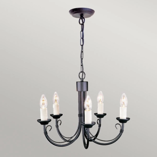 Żyrandol Chartwell – 5 źródeł światła CH5-BLACK Elstead Lighting