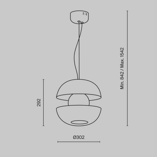 Lampa wisząca Rebel MOD322PL-L6G3K Maytoni - zdjęcie dodatkowe 8
