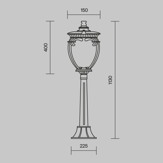 Lampa stojąca Landscape Lighting Fleur O414FL-01BZ1 Maytoni - zdjęcie dodatkowe 5