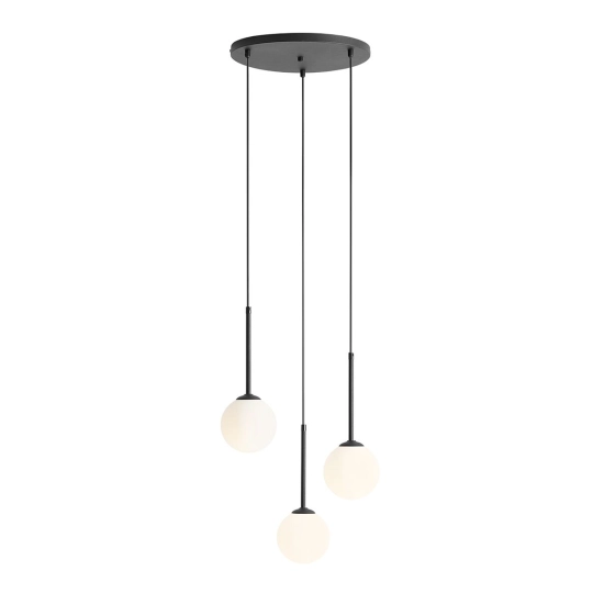 LAMPA WISZĄCA BOSSO 3 RING CZARNY 1087E1_R ALDEX - zdjęcie produktu