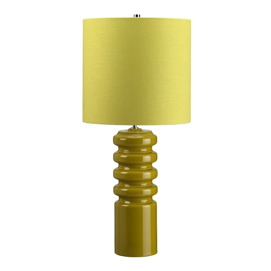 kinkiecik.pl Lampa stołowa Contour – 1 źródło światła – Limonkowa CONTOUR-TL-LIME Elstead Lighting