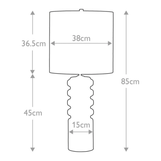 Lampa stołowa Contour – 1 źródło światła – Limonkowa CONTOUR-TL-LIME Elstead Lighting