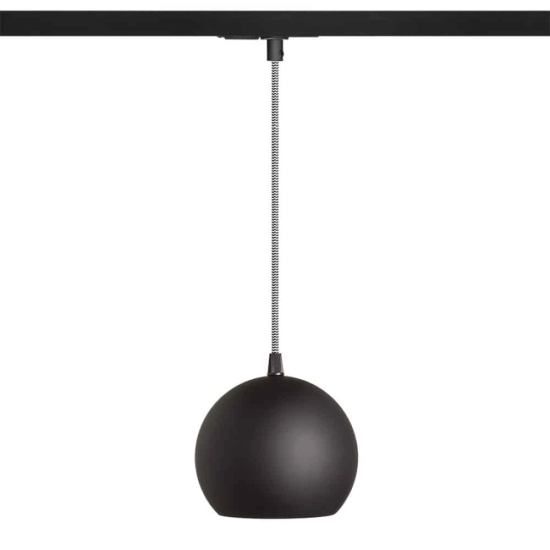 kinkiecik.pl COPA do szyny 1-faz czarna szkło 230V E27 28W R13206 Rendl light studio