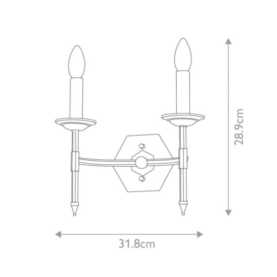 Kinkiet Crown – 2 źródła światła CROWN2 Elstead Lighting