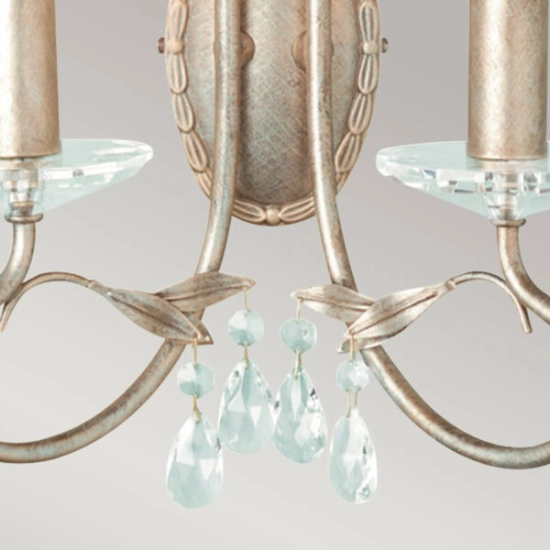 Kinkiet Christina – 2 źródła światła CRT2-SILVER-GOLD Elstead Lighting