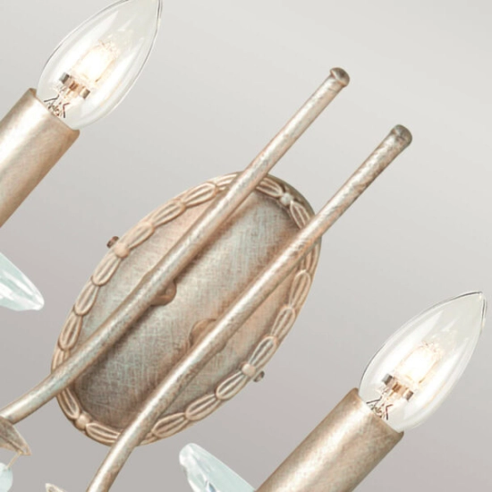 Kinkiet Christina – 2 źródła światła CRT2-SILVER-GOLD Elstead Lighting