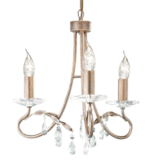 kinkiecik.pl Żyrandol Christina – 3 źródła światła CRT3-SILVER-GOLD Elstead Lighting