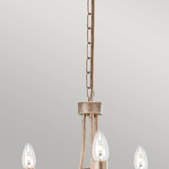 Żyrandol Christina – 3 źródła światła CRT3-SILVER-GOLD Elstead Lighting