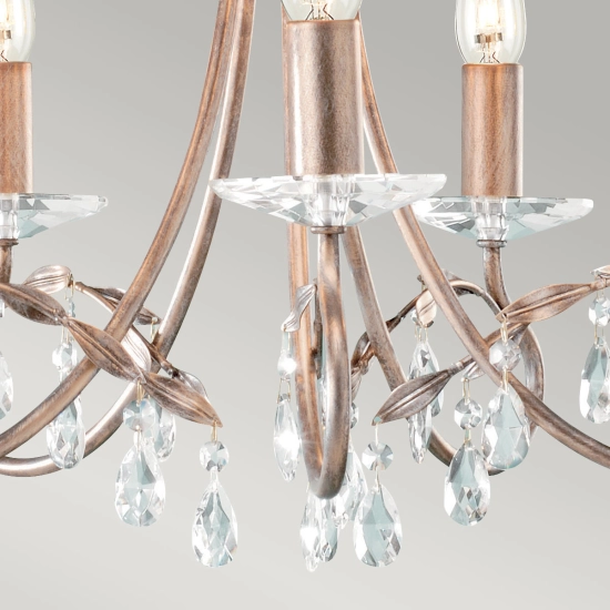 Żyrandol Christina – 5 źródeł światła CRT5-SILVER-GOLD Elstead Lighting