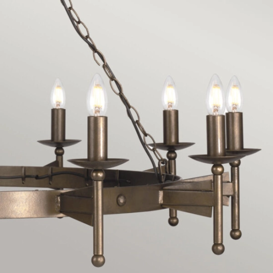 Żyrandol Cromwell – 18 źródeł światła CW18-OLD-BRZ Elstead Lighting