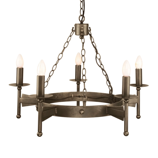 Żyrandol Cromwell – 5 źródeł światła CW5-OLD-BRZ Elstead Lighting