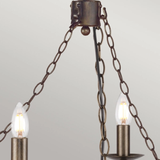 Żyrandol Cromwell – 6 źródeł światła CW6-OLD-BRZ Elstead Lighting