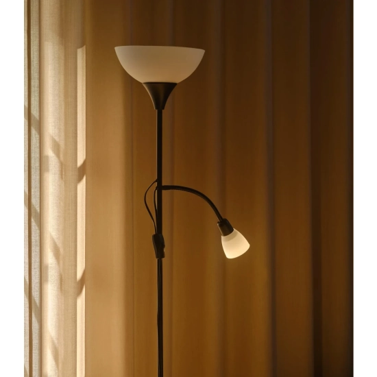 Czarna lampa podłogowa Lauria 2512554003 Nordlux