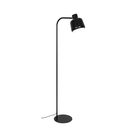 Czarna lampa podłogowa LOUELLA – z regulowanym kloszem 2612134003 Nordlux