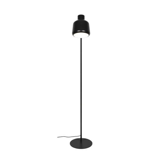 Czarna lampa podłogowa LOUELLA – z regulowanym kloszem 2612134003 Nordlux