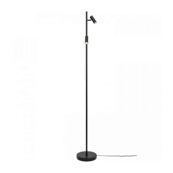 kinkiecik.pl Lampa podłogowa czarna OMARI 2112254003 Nordlux