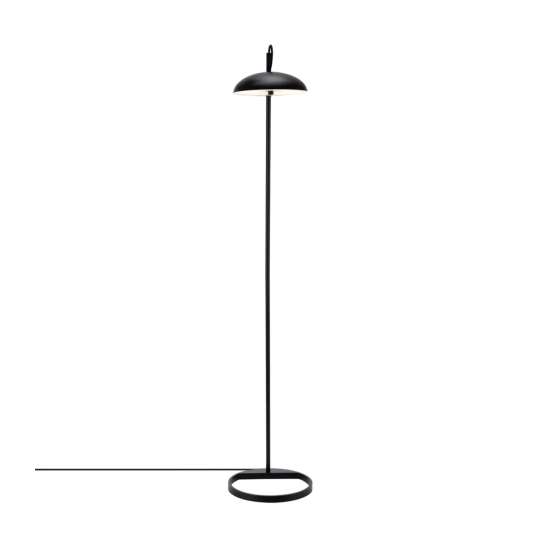 kinkiecik.pl Czarna lampa podłogowa Versale - DFTP, metalowa 2220064003 Nordlux
