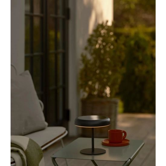 Czarna lampa przenośna Elmer Solar IP44, Moodmaker™ 2518305003 Nordlux