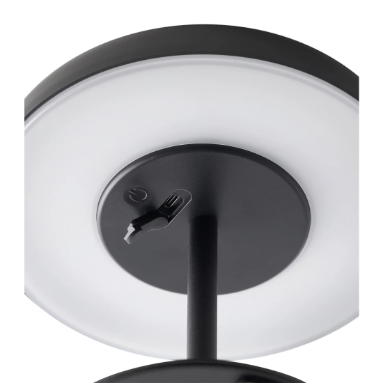 Czarna lampa przenośna Elmer Solar IP44, Moodmaker™ 2518305003 Nordlux