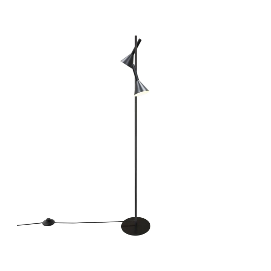 Lampa podłogowa z regulowanymi reflektorami - Kelvis czarna 2612784003 Nordlux