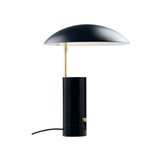 Czarna lampa stołowa Mademoiselle DFTP Nordlux - marmurowa podstawa 2220405003 - zdjęcie produktu