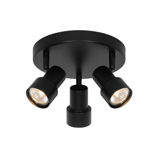 Czarna lampa sufitowa Boston 3 2512370103 Nordlux