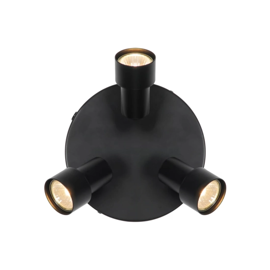 Czarna lampa sufitowa Boston 3 2512370103 Nordlux