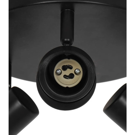 Czarna lampa sufitowa Boston 3 2512370103 Nordlux